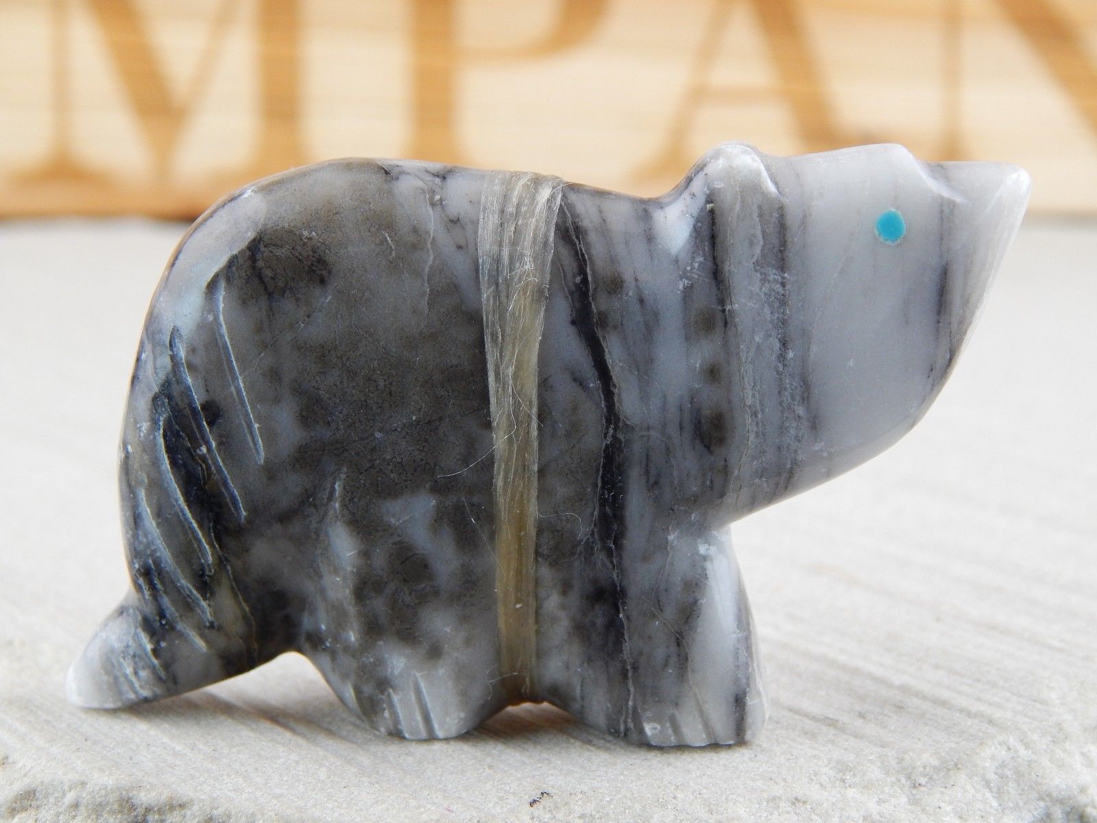 Bear Zuni Fetish Carving - Lena Boone - High Lonesome Trading