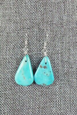 Navajo Turquoise and Sterling Silver Earrings - Native American