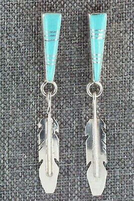 Turquoise & Sterling Silver Earrings - Terrence Panteah