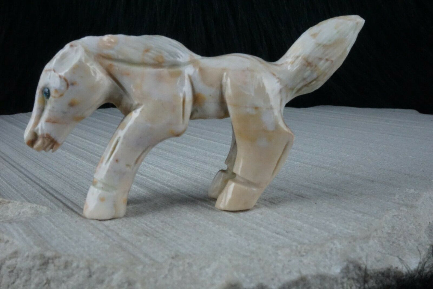 Horse Zuni Fetish Carving - Jonas Hastito - High Lonesome Trading