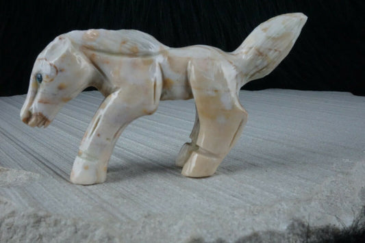 Horse Zuni Fetish Carving - Jonas Hastito - High Lonesome Trading