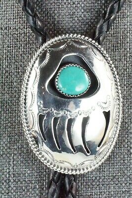 Turquoise & Sterling Silver Bolo Tie - Wilbert Muskett Sr.