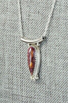 Spiny Oyster & Sterling Silver Necklace - Sharon McCarthy