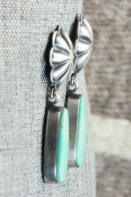 Turquoise & Sterling Silver Earrings - Lyle Piaso