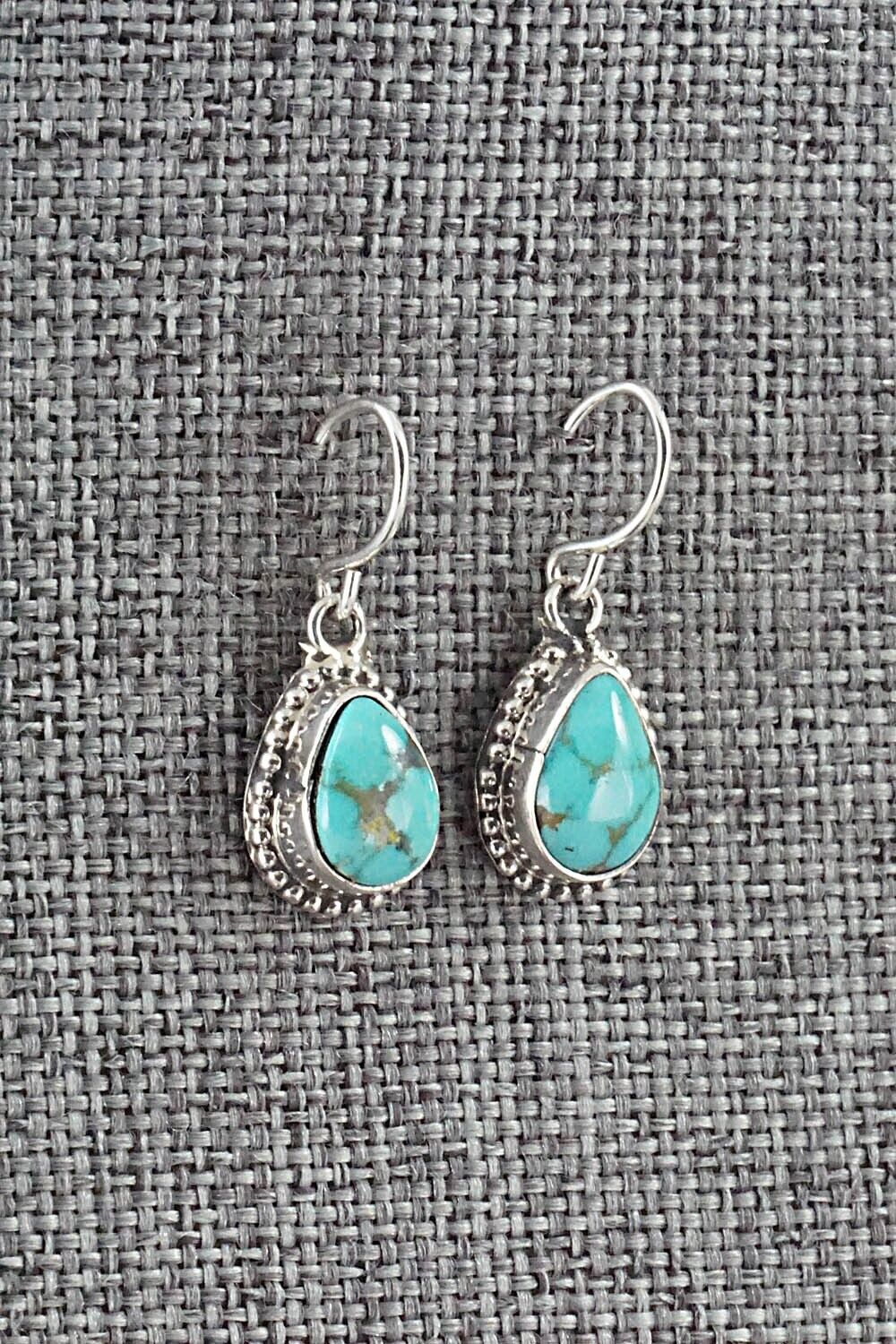 Turquoise & Sterling Silver Earrings - Rosemary Saunders