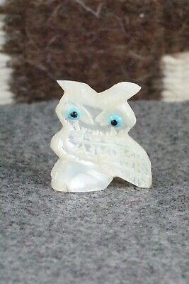 Owl Zuni Fetish Carving - Danette Laate - High Lonesome Trading