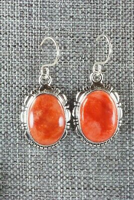 Spiny Oyster & Sterling Silver Necklace and Earrings - Richard Curley