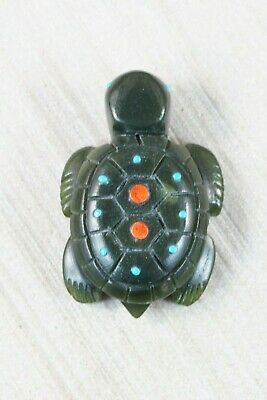 Turtle Zuni Fetish Carving - Reynold Lunasee - High Lonesome Trading