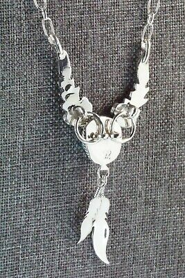 Turquoise & Sterling Silver Necklace - Lee Shorty