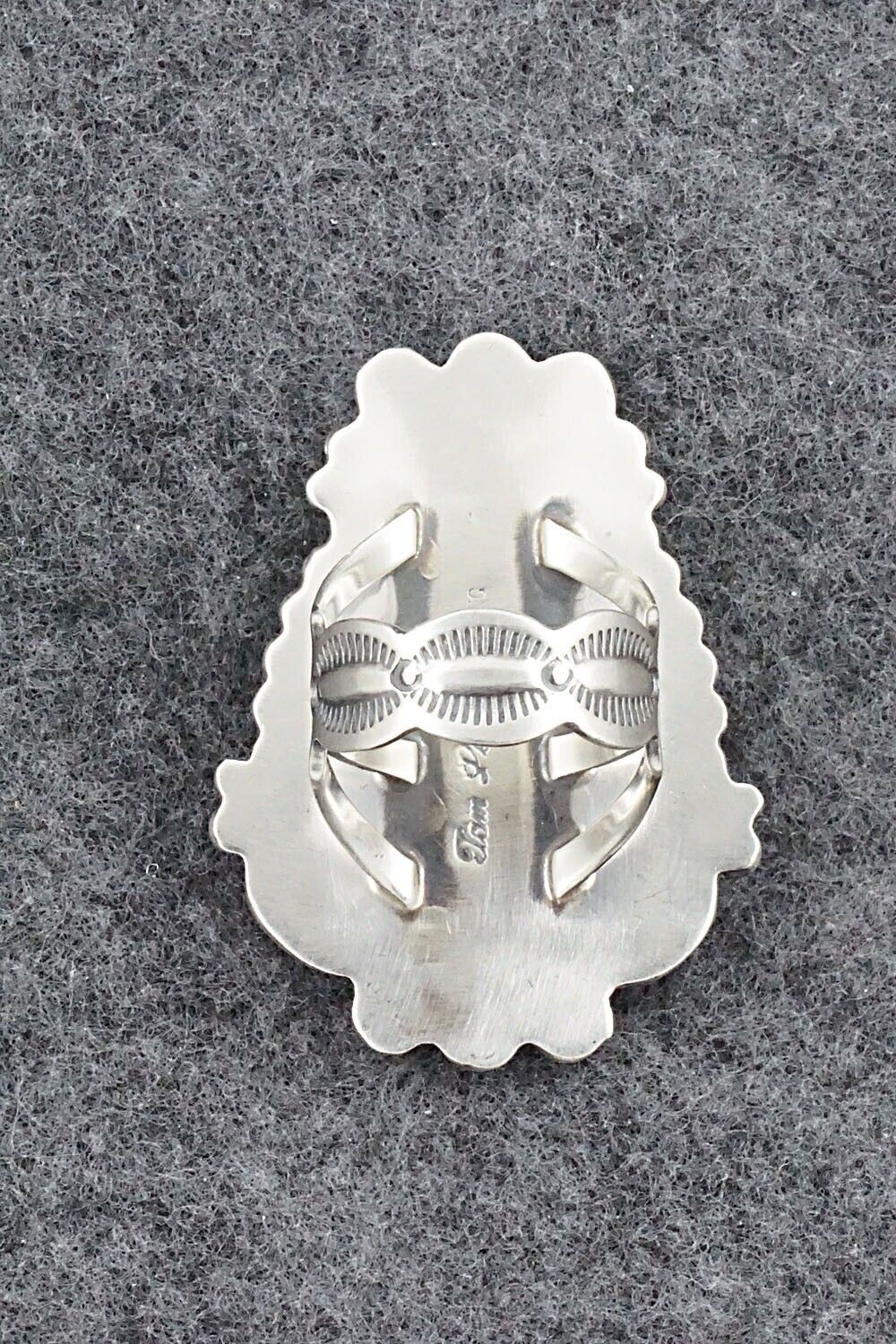 White Buffalo & Sterling Silver Ring - Tom Lewis - Size 7