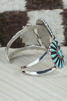 Turquoise & Sterling Silver Bracelet - Carlos Tsipa