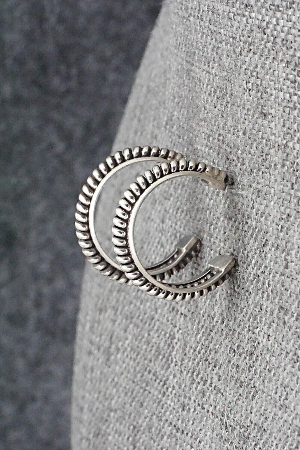 Sterling Silver Hoop Earrings - Elaine Tahe
