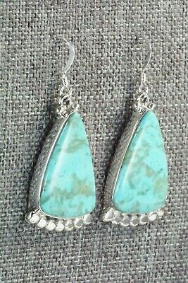 Turquoise & Sterling Silver Earrings - Verley Betone