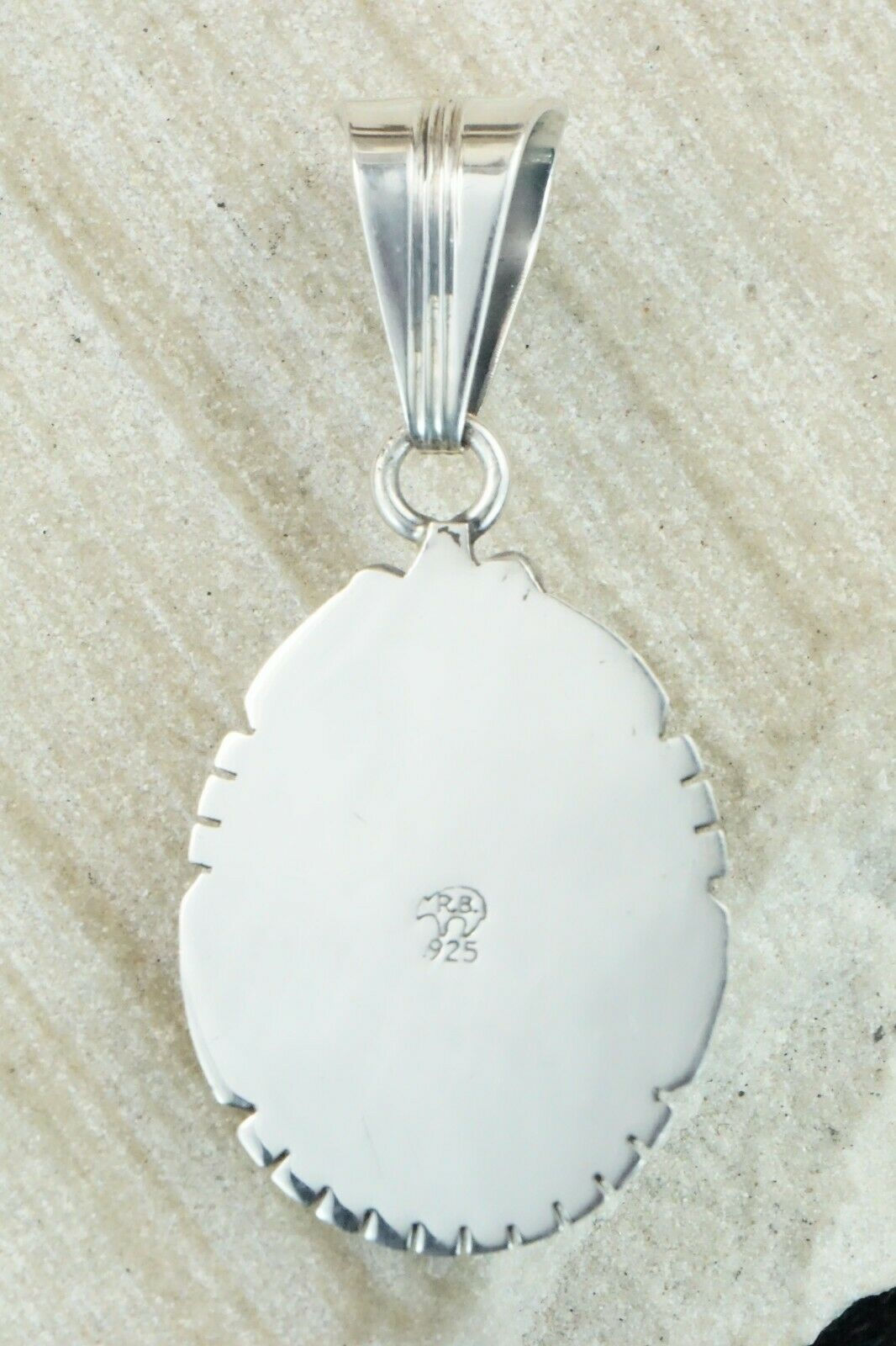 Turquoise & Sterling Silver Pendant - Samuel Yellowhair