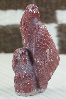 Eagle Zuni Fetish Carving - Derrick Kaamasee