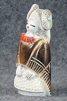 Corn Maiden Zuni Fetish Carving - Claudia Peina