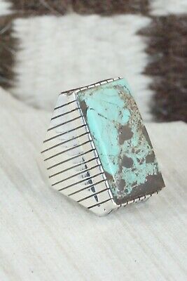 Turquoise and Sterling Silver Ring - Ray Jack - Size 10.5