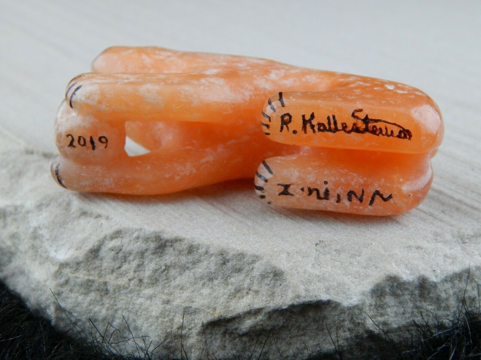 Bear Zuni Fetish Carving - Rickson Kallestewa - High Lonesome Trading