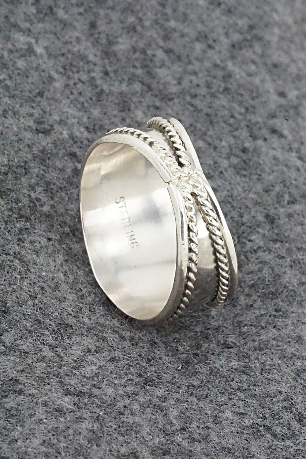 Turquoise & Sterling Silver Ring - Sondra Whitegoat - Size 13