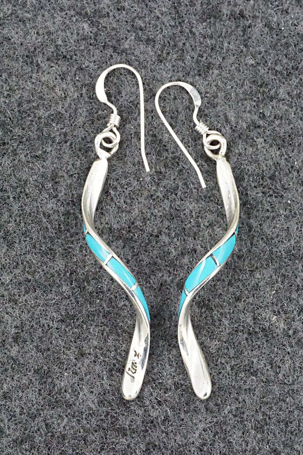 Turquoise & Sterling Silver Earrings - Ira Johnson