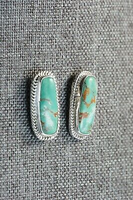 Turquoise & Sterling Silver Earrings - Annie Spencer - Navajo