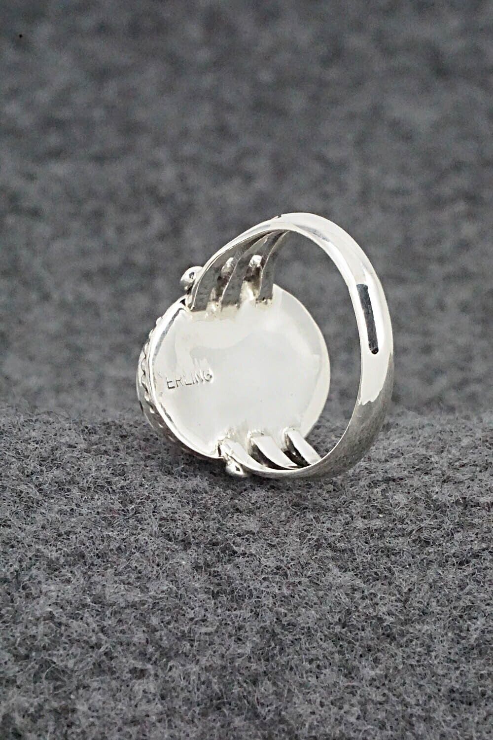 White Buffalo & Sterling Silver Ring - Grace Kenneth - Size 8