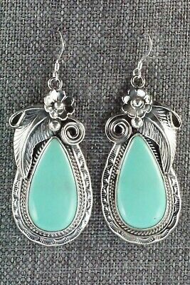 Turquoise & Sterling Silver Earrings - Davey Morgan