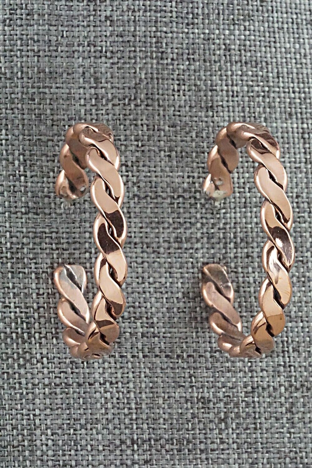 Copper Hoop Earrings - Elaine Tahe