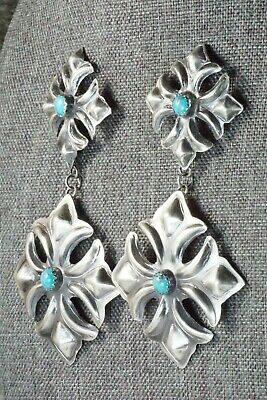Turquoise & Sterling Silver Earrings - Tim Yazzie