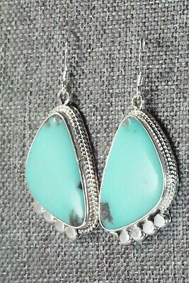 Turquoise and Sterling Silver Earrings - Sharon McCarthy
