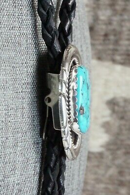 Turquoise & Sterling Silver Bolo Tie - Spencer