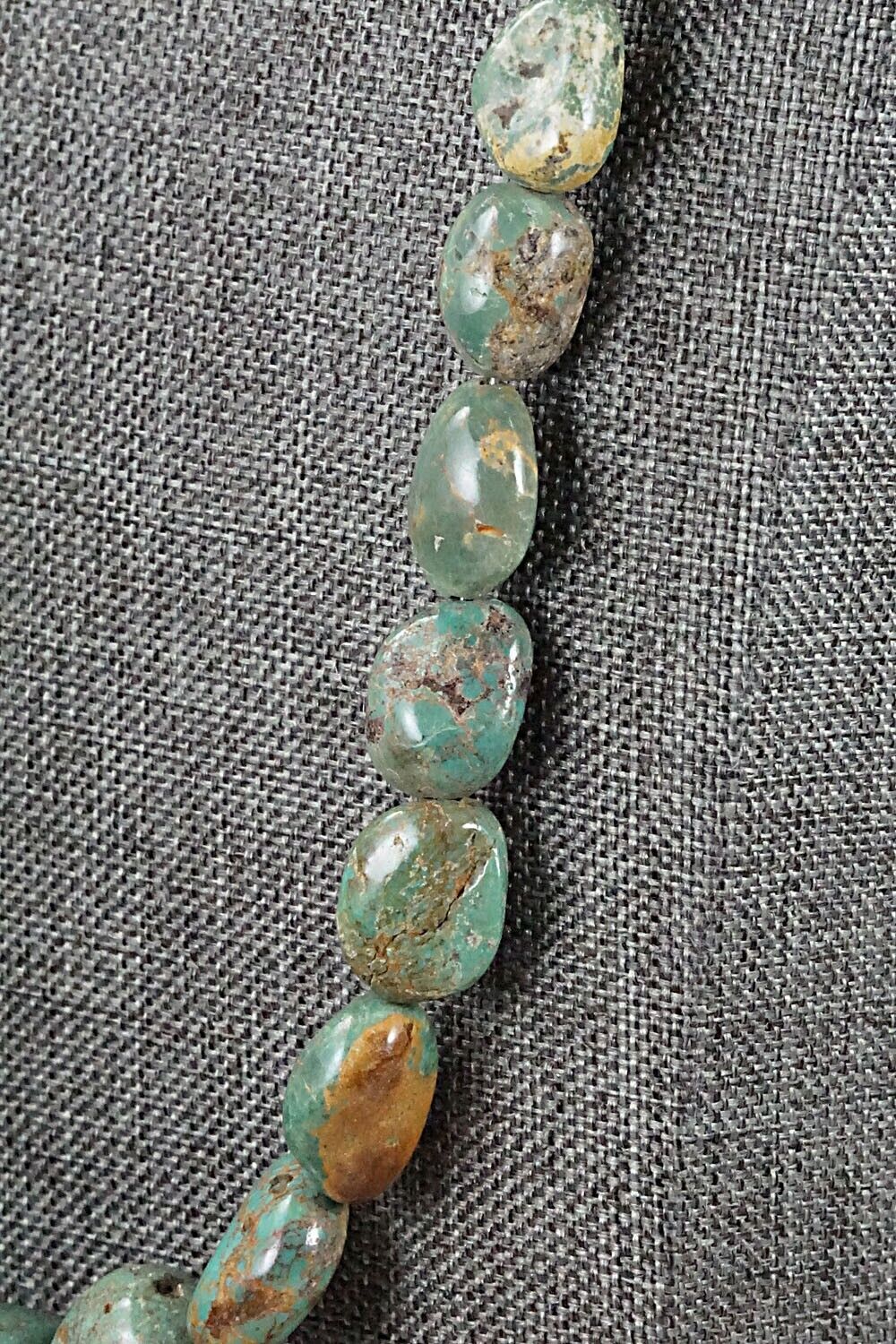 Turquoise and Sterling Silver Necklace - Louise Joe