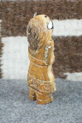 Buffalo Dancer Zuni Fetish Carving - Faye Quandelacy