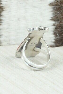 Spiny Oyster & Sterling Silver Ring - Selina Warner - Size 7