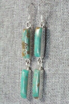 Turquoise & Sterling Silver Earrings - Irvin Tsosie
