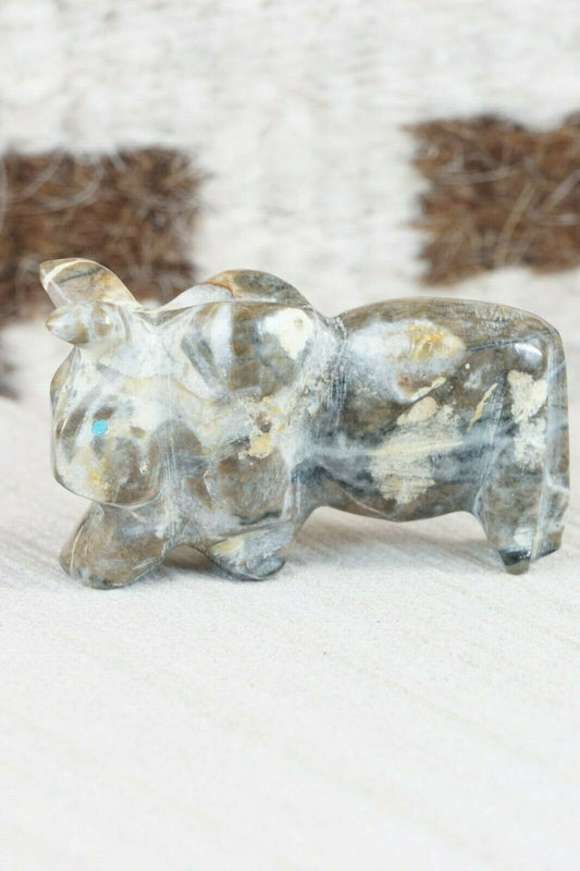 Buffalo Zuni Fetish Carving - Kelly Lementino - High Lonesome Trading