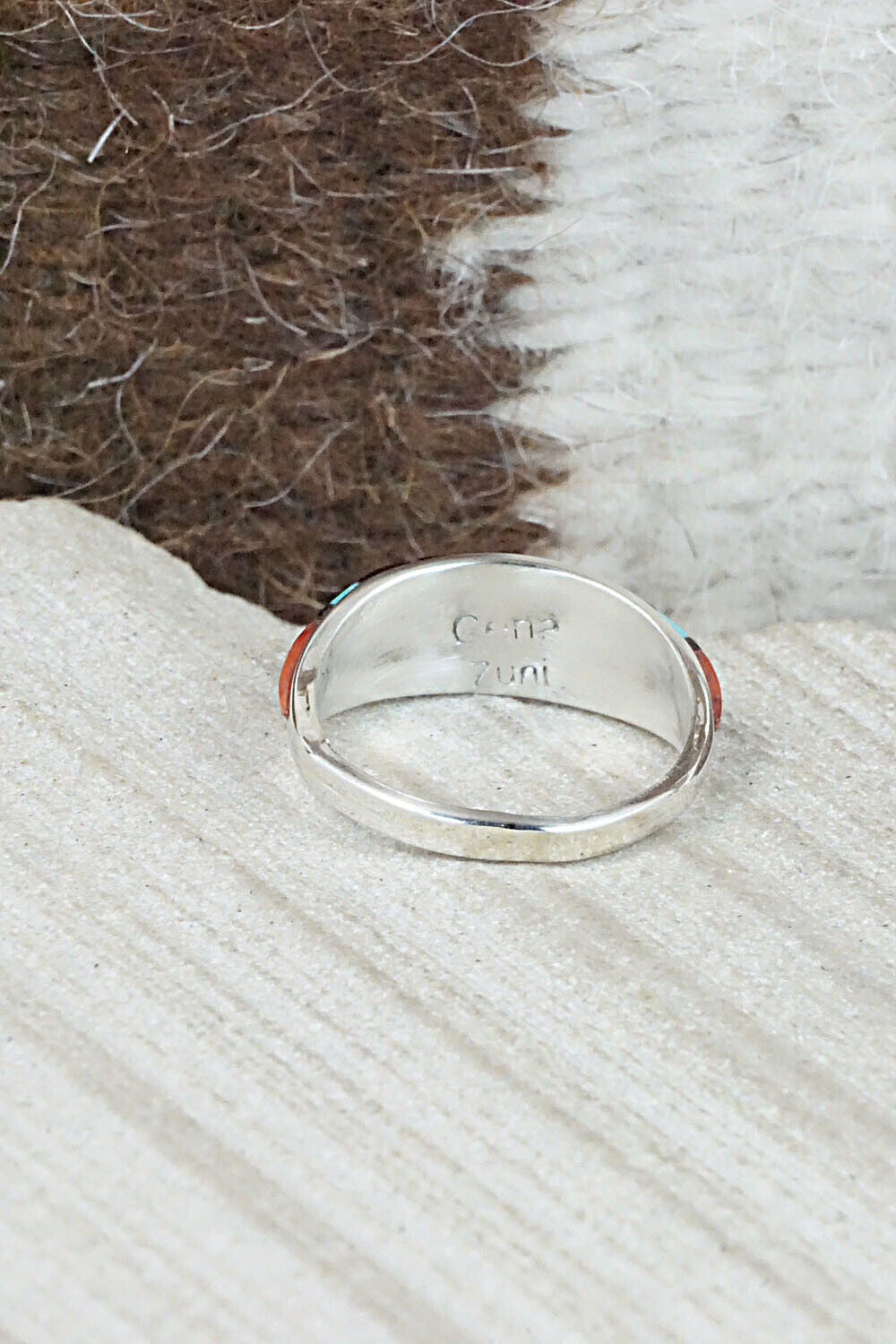 Multi Stone & Sterling Silver Ring - Cena Hernandez - Size 5.75