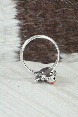 Spiny Oyster & Sterling Silver Ring - Genevieve Francisco - Size 8.75 - High Lonesome Trading