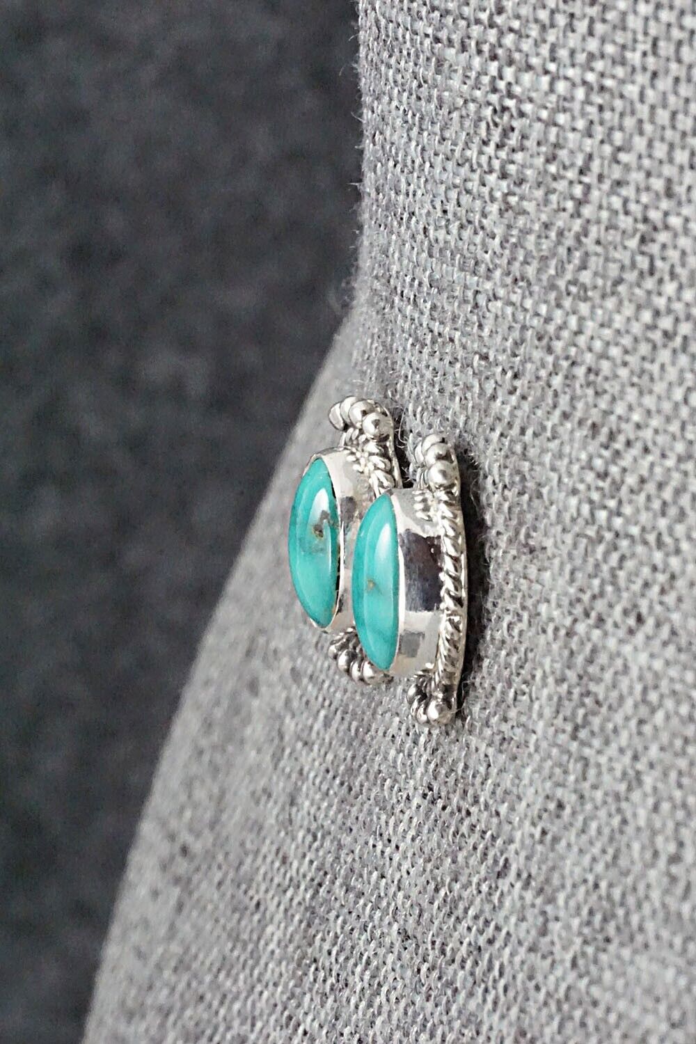 Turquoise & Sterling Silver Earrings - Jan Mariano