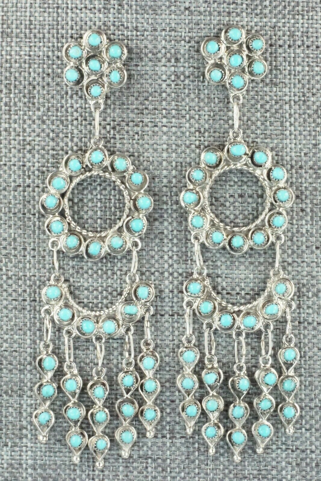 Turquoise & Sterling Silver Earrings - Waylon Johnson