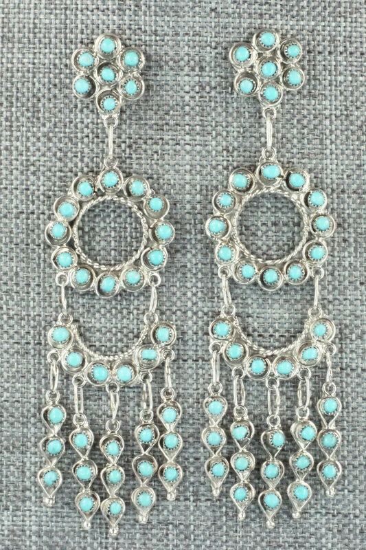 Turquoise & Sterling Silver Earrings - Waylon Johnson