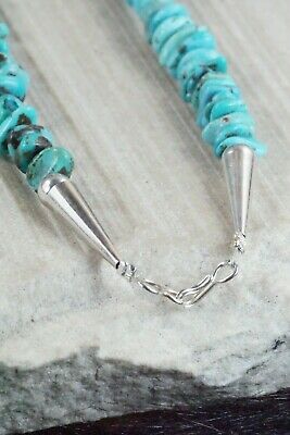 Turquoise & Sterling Silver Necklace - Navajo