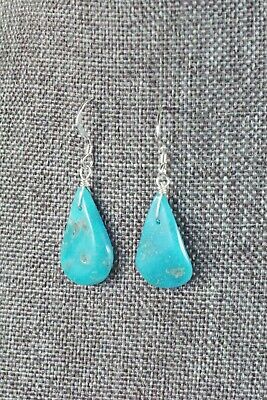 Navajo Turquoise and Sterling Silver Earrings - Native American