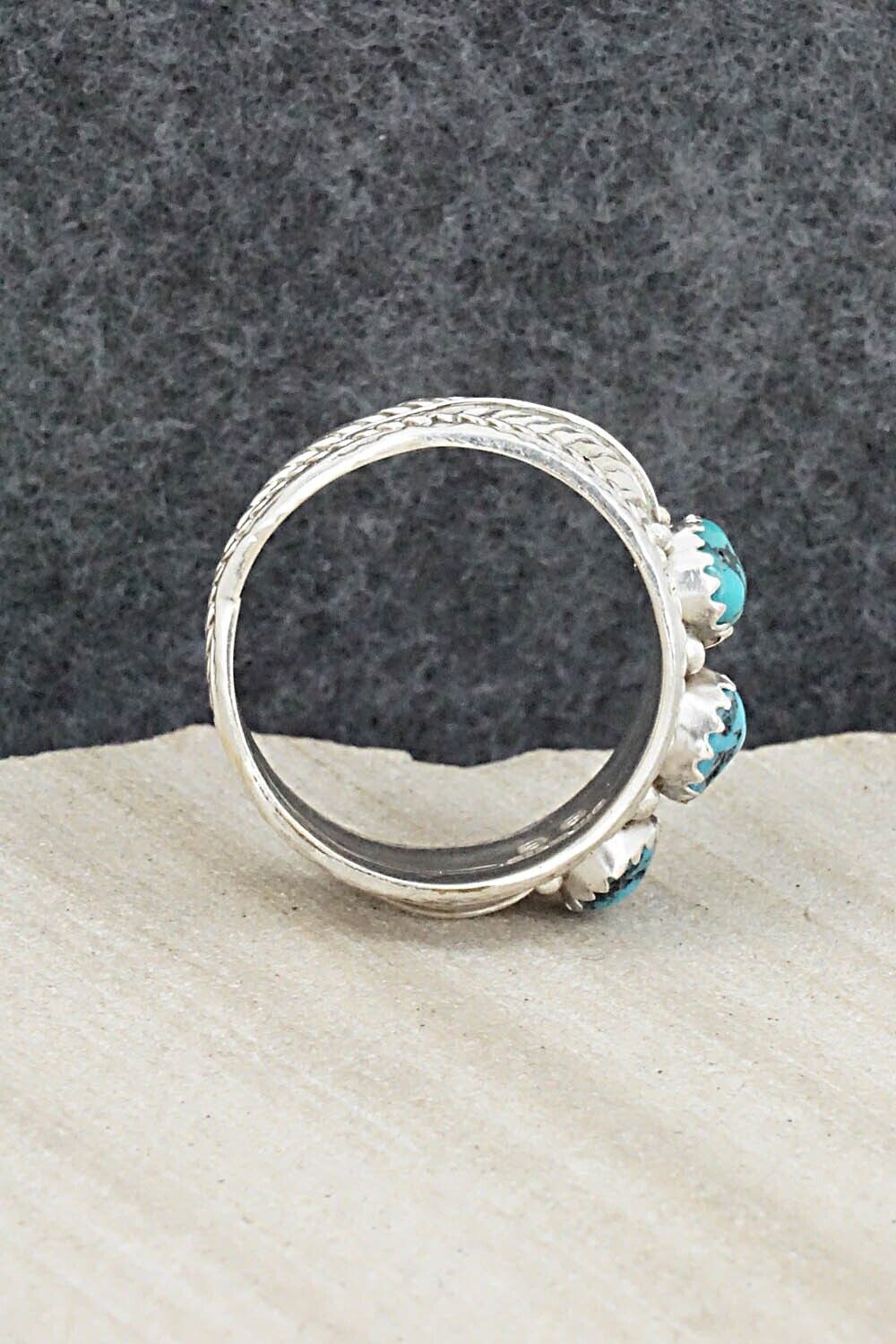 Turquoise and Sterling Silver Ring - Betty Begay - Size 9.5