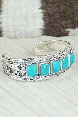 Turquoise & Sterling Silver Bracelet - Davey Morgan - High Lonesome Trading