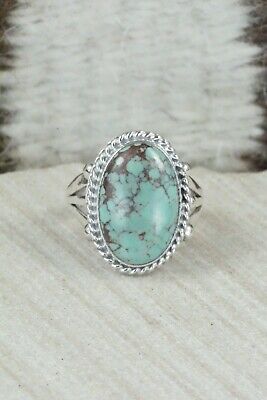 Turquoise & Sterling Silver Ring - Grace Kenneth - Size 6.75