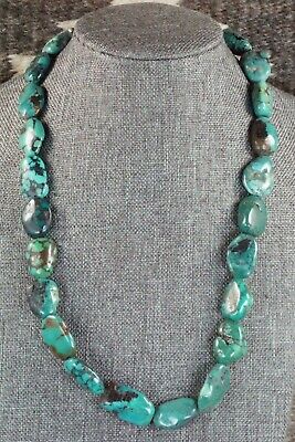 Turquoise & Sterling Silver Necklace - Navajo