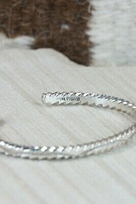Navajo Sterling Silver Bracelet - Elaine Tahe