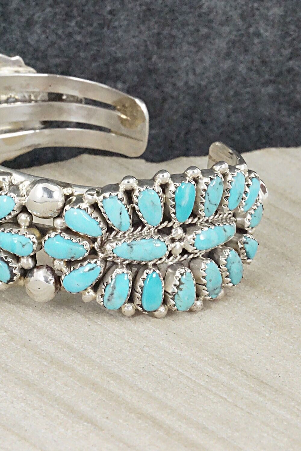 Turquoise & Sterling Silver Bracelet - Jaz Wilson