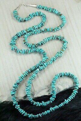 Turquoise & Sterling Silver Necklace - Navajo - High Lonesome Trading